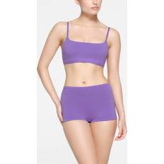 Briefs - Women Men's Underwear SKIMS For $36 Boy Short Purple Cotton Jersey Ultra Violet