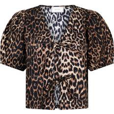 L Bluser Neo Noir Bianca Leo Blouse - Leopard