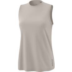 Beige Tanktops Erima Damen Weiches Basic Tanktop, Wet Weather