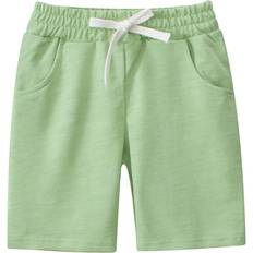 Frasu Kid's Summer Knee & Cotton Sports Shorts - Green