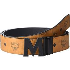 Men Belts MCM Claus M Reversible Belt - Cognac/Black