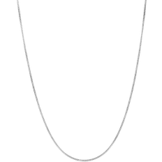 Floreo Box Chain Necklace 10k - White Gold