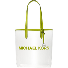 Michael Kors The Michael Large Clear Vinyl Tote Bag - Lime