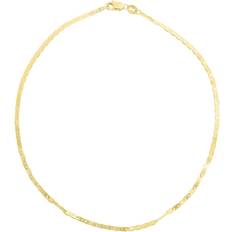 Gold - Women Anklets JewelStop Mariner Chain Anklet Necklace - Gold