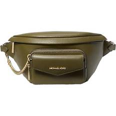 Michael Kors Women Bum Bags Michael Kors Maisie Large Pebbled Leather 2-in-1 Sling Pack - Olive