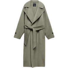 Coats on sale Mango Verdi Woollen Coat - Khaki