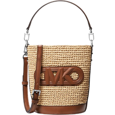 Michael Kors Townsend Small Straw Messenger Bag - Natural/Luggage