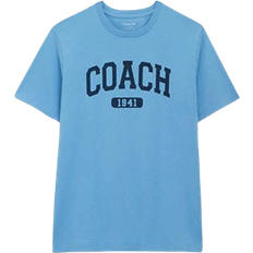 Coach Varsity T-shirt In Organic Cotton - Light Blue