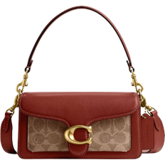 Coach Tabby Shoulder Bag 20 In Signature Canvas - Brass/Tan/Rust