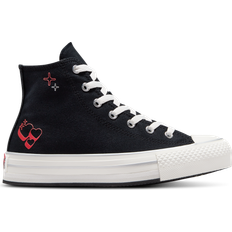 Converse Girls Sneakers Converse Big Kid's Chuck Taylor All Star EVA Lift Platform Y2K Heart - Black/Vintage White