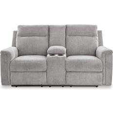 Signature Design by Ashley Barnsana Power Light Gray Sofa 75" 2 Seater