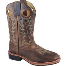 Riding Shoes Smoky Mountain Boots Kid's Jesse Cowboy Boots - Brown Waxed Distress