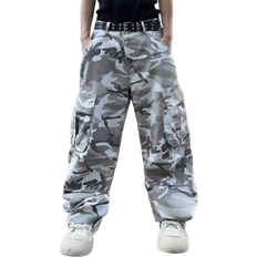 Shein M - Men Pants Shein Loose-Fit Men's Camouflage Cargo Denim Jeans With Pockets