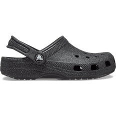 Crocs Kid's Classic Glitter Clog - Black Glitter