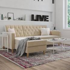 Sofa Beds Sofas CosmoLiving by Cosmopolitan Liberty Upholstered Ivory Sofa 84" 2 3 Seater