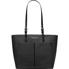 Michael Kors Jet Set Medium Logo Pocket Tote Bag - Black