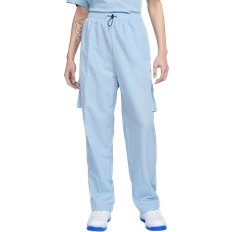 Nike Women's Sportswear Essential High-Rise Woven Cargo Trousers - Light Armoury Blue/Sail