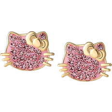 Macy's Hello Kitty Stud Earrings - Gold/Pink