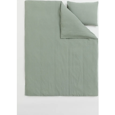 Baumwolle Bettbezüge H&M Muslin Bettbezug Grün (200x135cm)