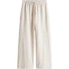 H&M Linen Mix Trousers - Light Beige