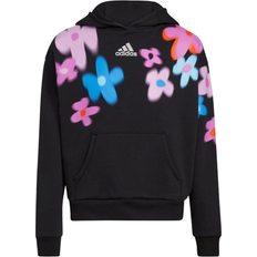 Adidas Kid's Aura Graphic Pullover Hoodie - Black (GB7173)