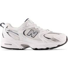 New Balance Sneakers New Balance Little Kid's 530 Bungee - White with Natural Indigo & Silver Metallic