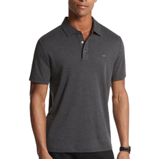Michael Kors Men's Embroidered Logo Cotton Polo Shirt - Charcoal