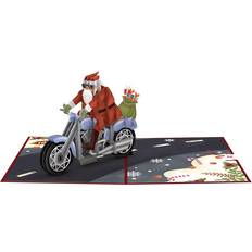 Lovepop Cards & Invitations Santa Biker Pop-Up Card
