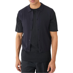 Herren - M Hemden boohooMAN Regular Fit Sleeveless Knitted Shirt - Black