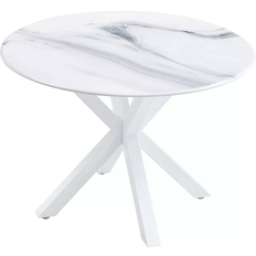 Simplie Fun Mid-Century White Dining Table 42"