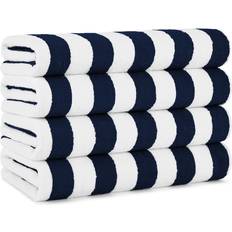 Arkwright California Cabana Bath Towel White, Blue (177.8x76.2)