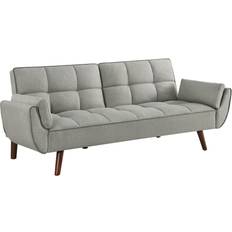 Coaster Biscuit-tufted Bed Grey Sofa 83.5" 3 Seater