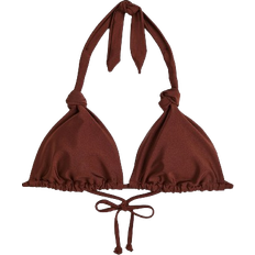 H&M Padded Triangle Bikini Top - Dark Brown