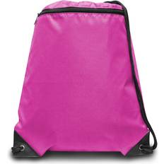 Gymsacks Liberty Bags Wholesale 14" Zipper Drawstring Backpack Hot Pink60x$2.63