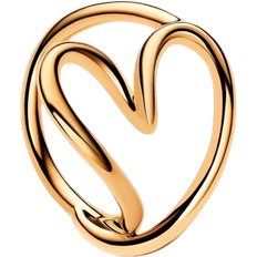 Pandora Organically Shaped Heart Ring - Gold