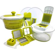 Vegetable Choppers Bed Bath & Beyond MegaChef Salad Maker Set Lids Vegetable Chopper