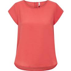 Rot - XL Blusen Only Bluse 'VIC' pastellrot