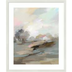 Birch Lane Farm In April White Framed Art 11x13"