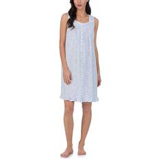 White - Women Nightgowns Eileen West Women's Cotton Lace-Trim Nightgown White Multi