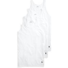Polo Ralph Lauren Men Tank Tops Polo Ralph Lauren Men's 3-Pk. Slim Fit Classic Undershirts White