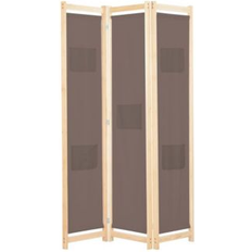 Romavdelere vidaXL 3-Panel Brown 47.2"x66.9"x1.6" Room Divider