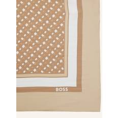 Beige - Herren Halstücher & Schals BOSS Gewebter Schal LAIN_90*90 BEIGE one