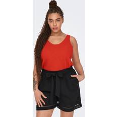 L - Røde Kjoler Only Curvy V-neck Dress