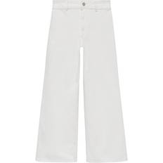 Weiß - XL Jeans Mango Culotte-Jeans mit hohem Bund Catherin
