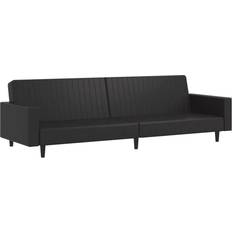 vidaXL Artificial Leather Brown Sofa 86.6" 2 Seater