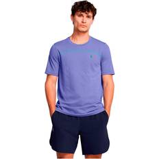 Golden - Herren Bekleidung Under Armour RUSH Seamless T-Shirt Herren, Blue