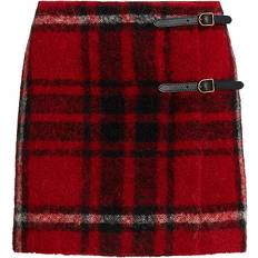 Red - Short Skirts Polo Ralph Lauren Plaid Wrap Skirt