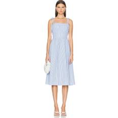 Polo Ralph Lauren Short Dresses Polo Ralph Lauren Cotton Seersucker Dress in Blue/White