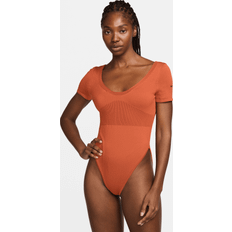 Nike Jumpsuits & Overalls Nike Womens Chill Knit Sweater Bodysuit Womens Burnt Sunrise/Burnt Sunrise/Black