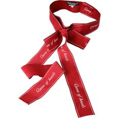 Dolce & Gabbana Polyester Belts Dolce & Gabbana Red Polyester QUEEN OF HEARTS Women's Belt